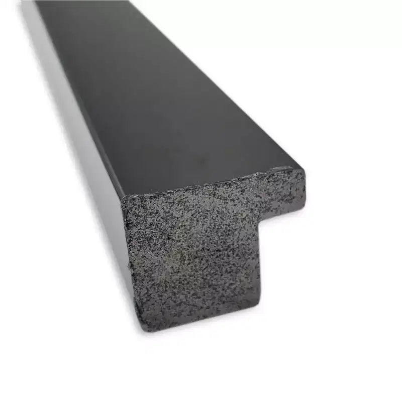 28" x 28" Non-Beveled Bathroom Wall Mirror, Jet Black Square Frame