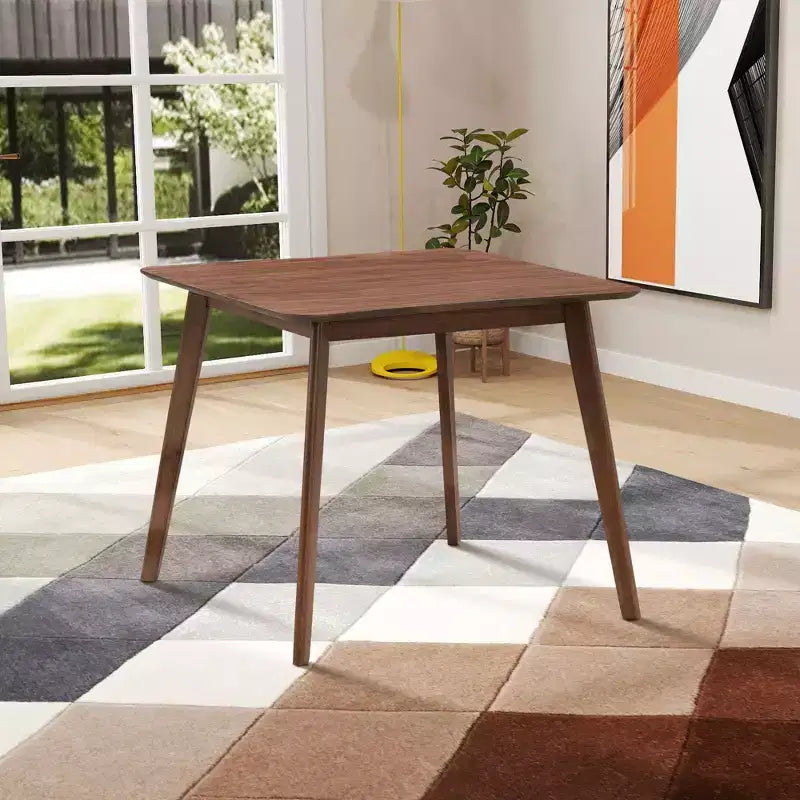 Square Wooden Dining Table for 4, Kitchen & Dining Room