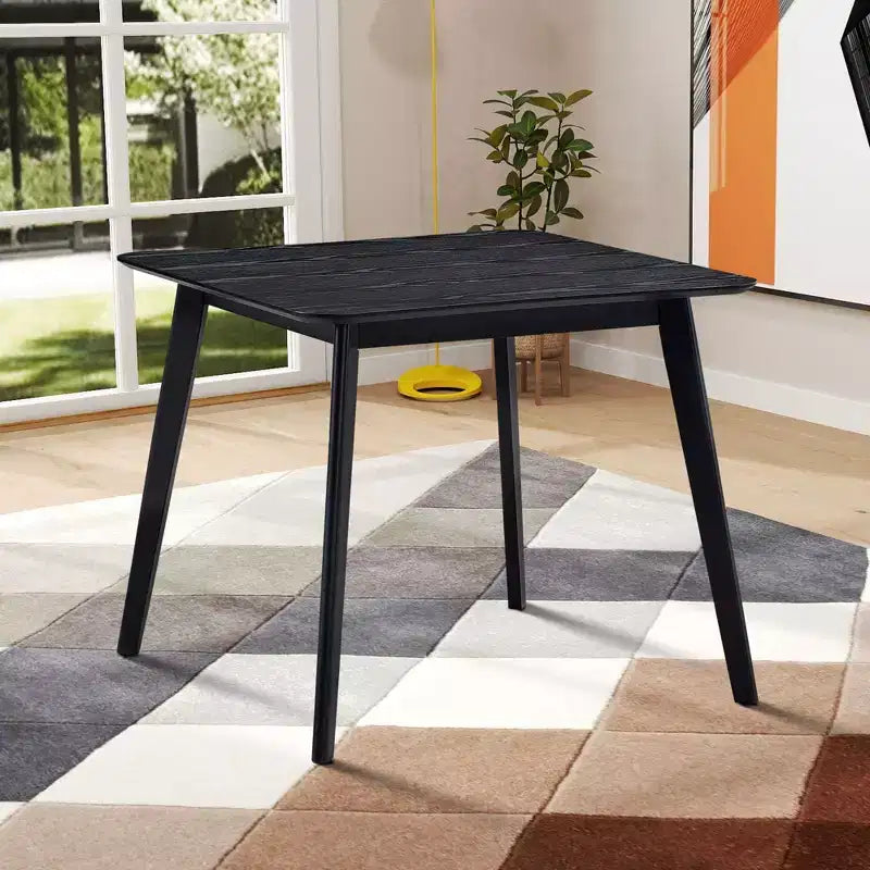 Square Wooden Dining Table for 4, Kitchen & Dining Room