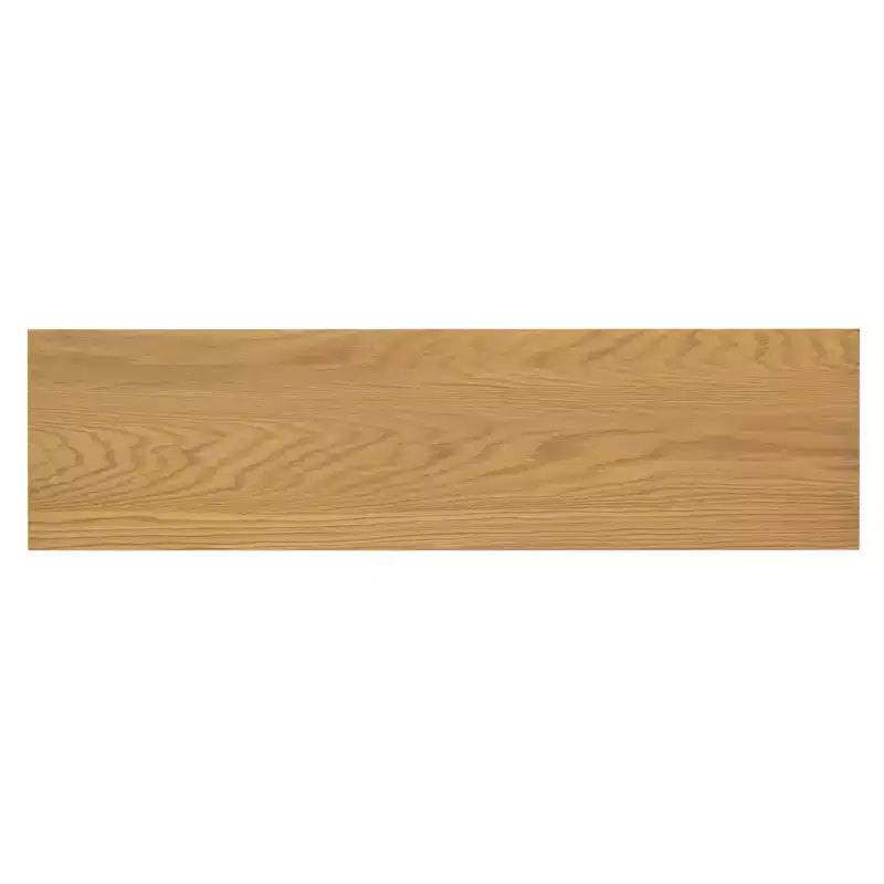 4-Door Sideboard Buffet Cabinet with Glass Doors & Adjustable Shelves, Natural Wood