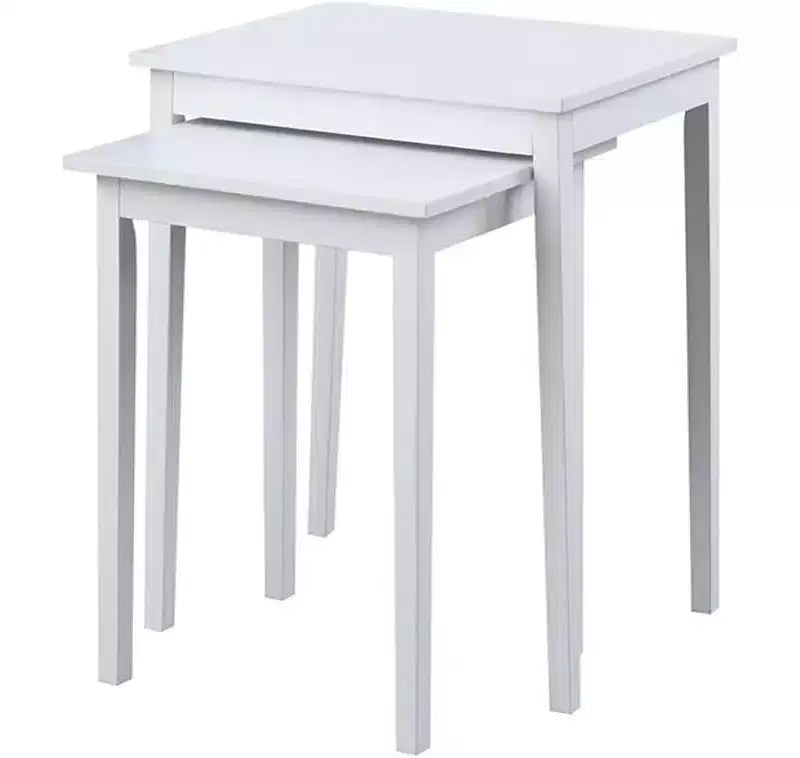 26.25 in.H White Rectangle Wood End Table