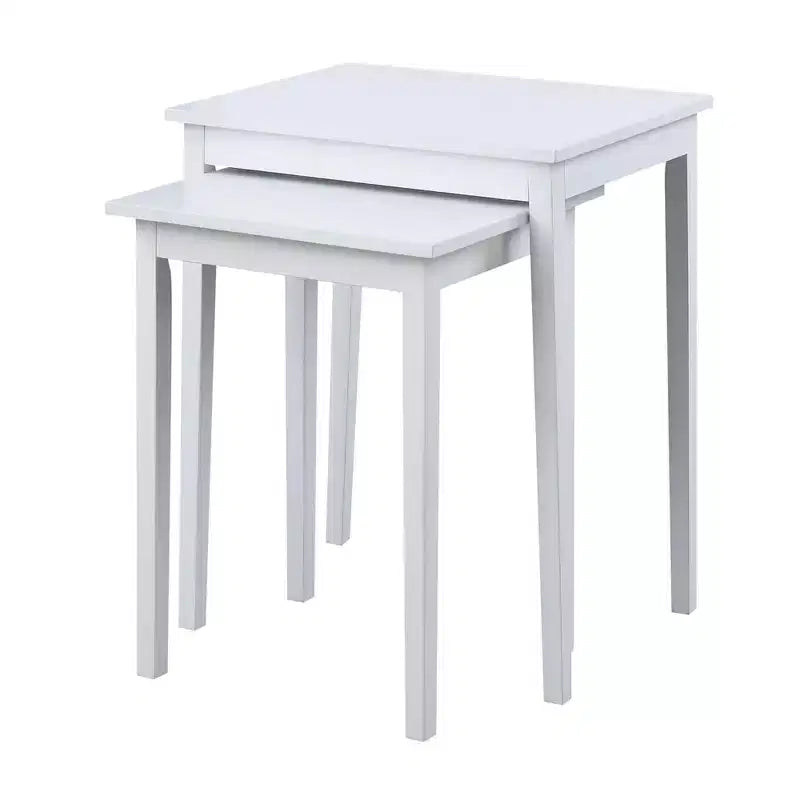 26.25 in.H White Rectangle Wood End Table