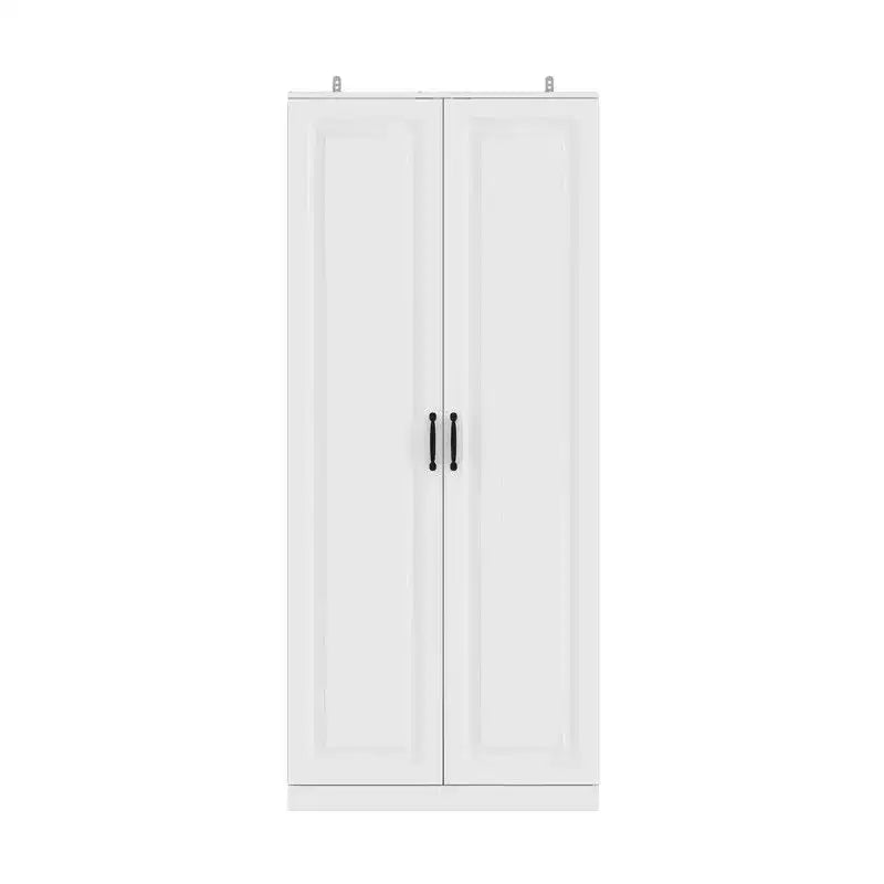 Garage Storage Cabinet with Rotating Shelves & Door Compartments, Multi-Layer Organizer