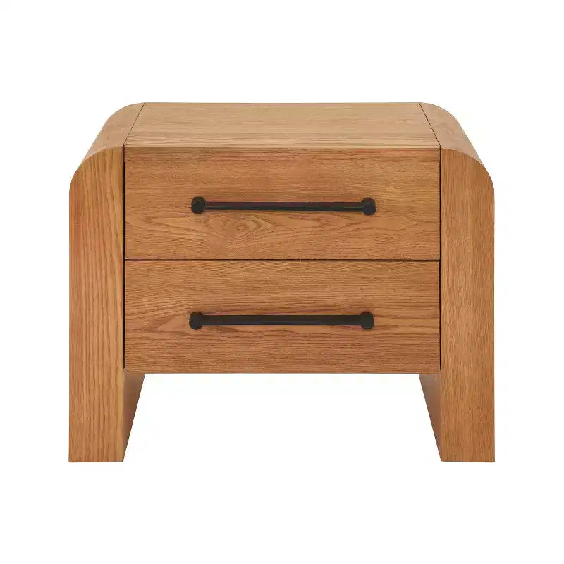 Modern Nightstand with 2 Drawers