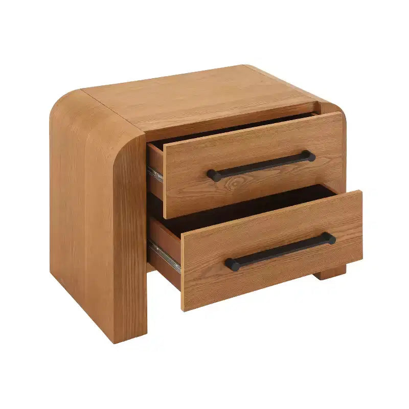 Modern Nightstand with 2 Drawers