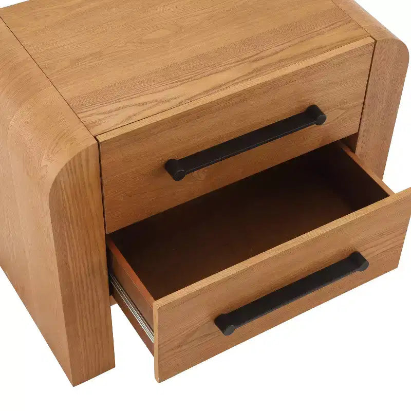 Modern Nightstand with 2 Drawers