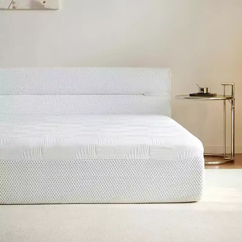 Contemporary Upholstered Mattress Bed