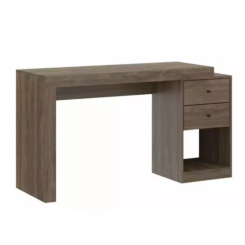 47.5IN Modern Expandable Home Office Desk with 2 Drawers and 1 Shelf