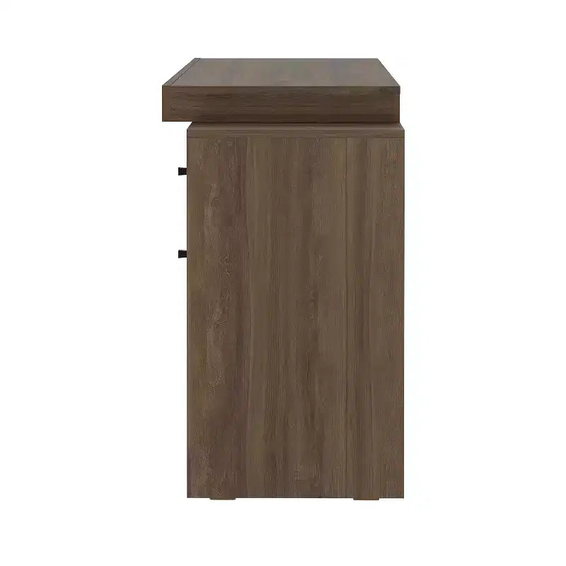 47.5IN Modern Expandable Home Office Desk with 2 Drawers and 1 Shelf