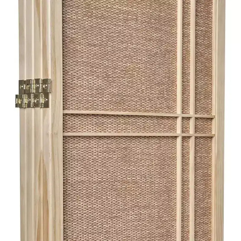 Privacy Room Divider with Rattan Cane Webbing Insert