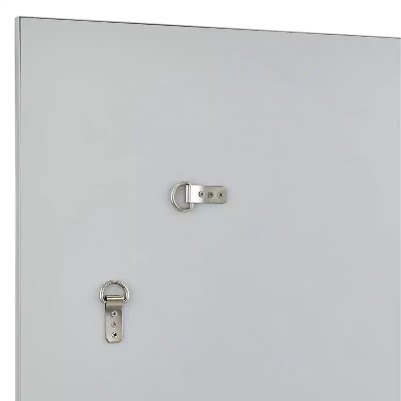 Rectangular Vanity Wall Mirror, Modern Silver Wood Metal Frame, 26" Wide