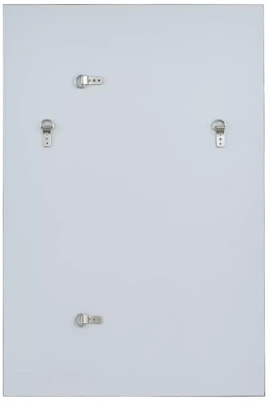 Rectangular Vanity Wall Mirror, Modern Silver Wood Metal Frame, 26" Wide