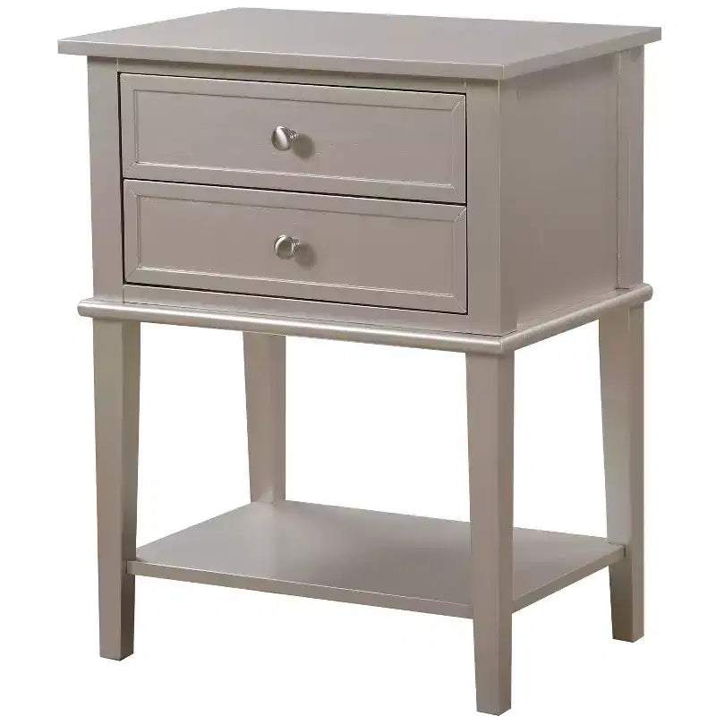 2-Drawer Nightstand (28"H x 22"W x 16"D)