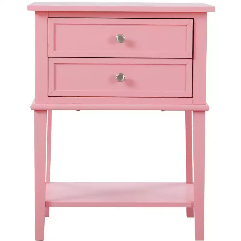 2-Drawer Nightstand (28"H x 22"W x 16"D)