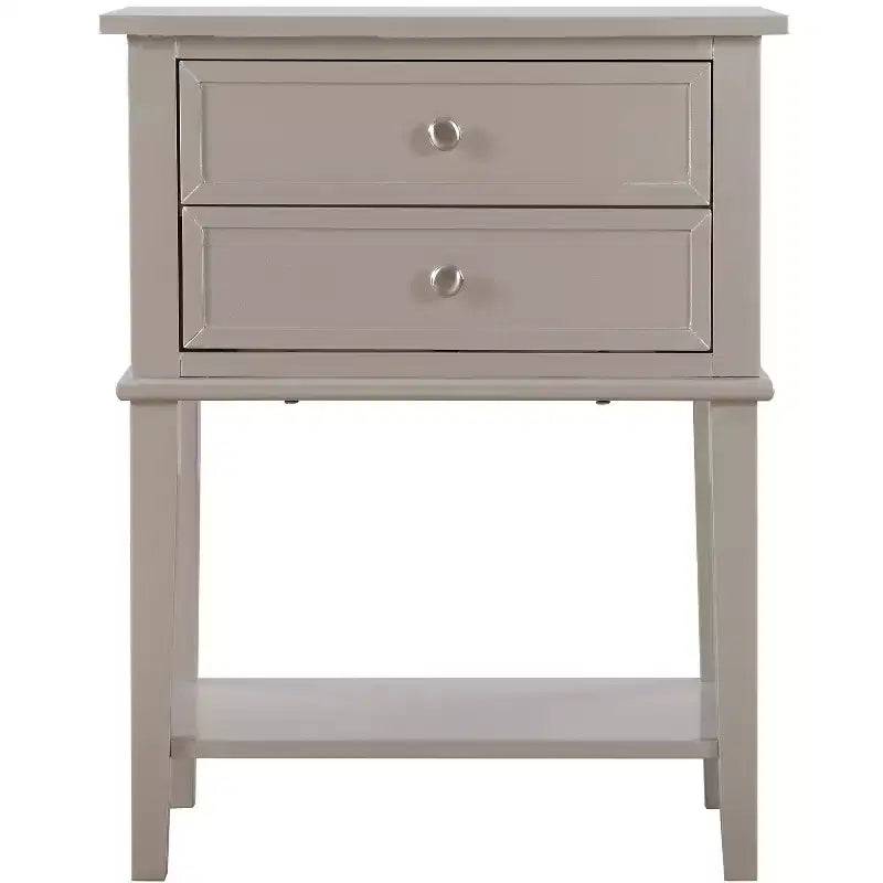 2-Drawer Nightstand (28"H x 22"W x 16"D)