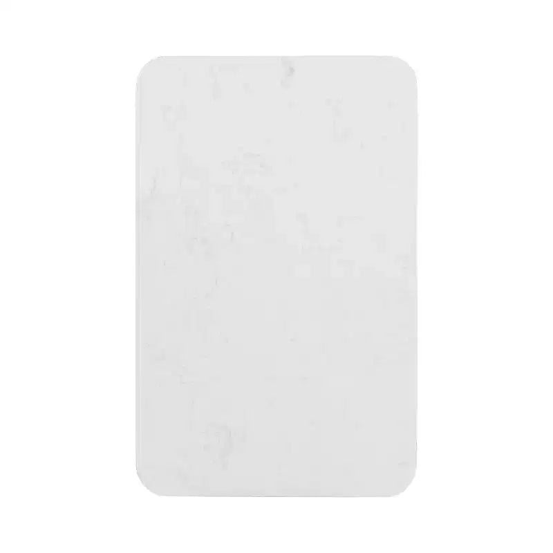 Cultured Marble and Metal Accent C-Table