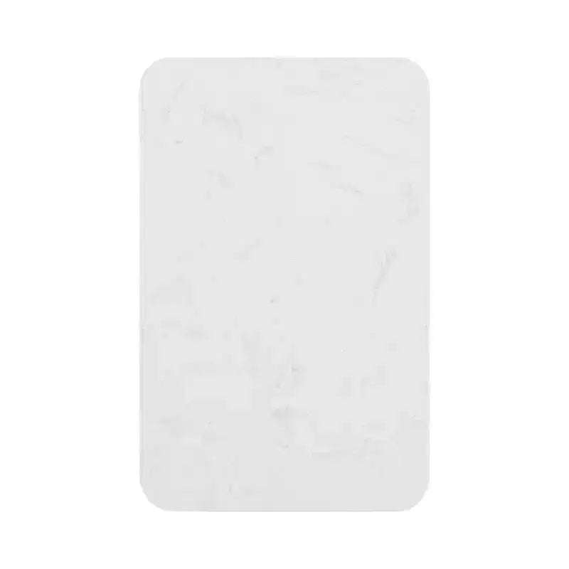 Cultured Marble and Metal Accent C-Table